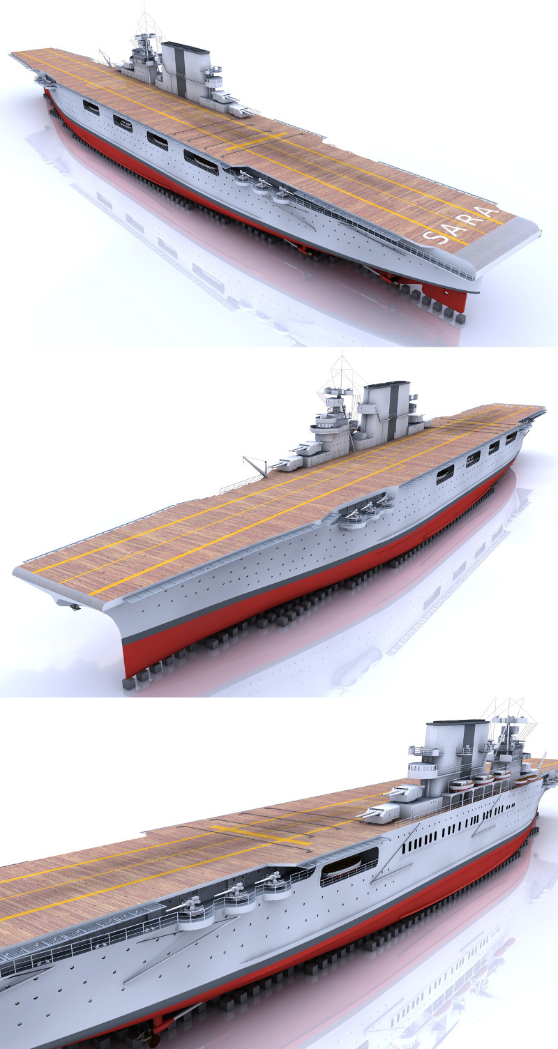 USS Saratoga (CV-3) 1938 by N/A