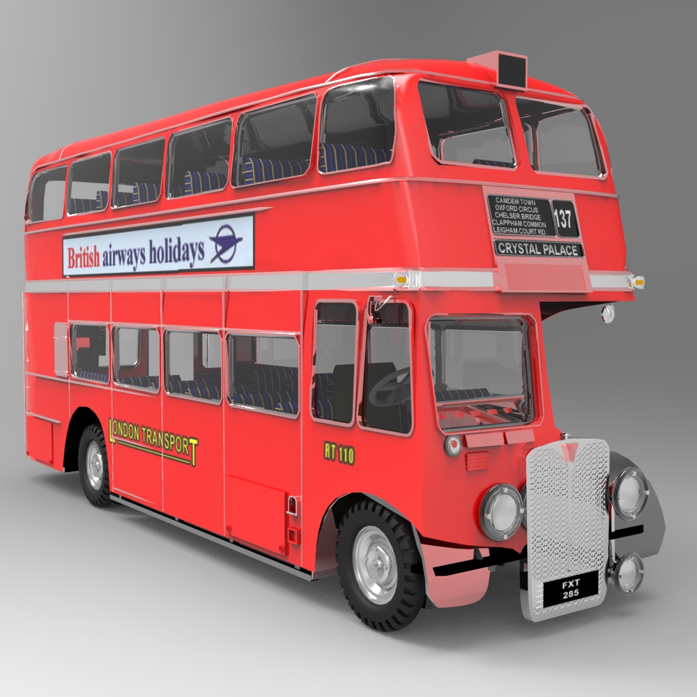 Bus AEC London  for 3D Studio Max by N/A