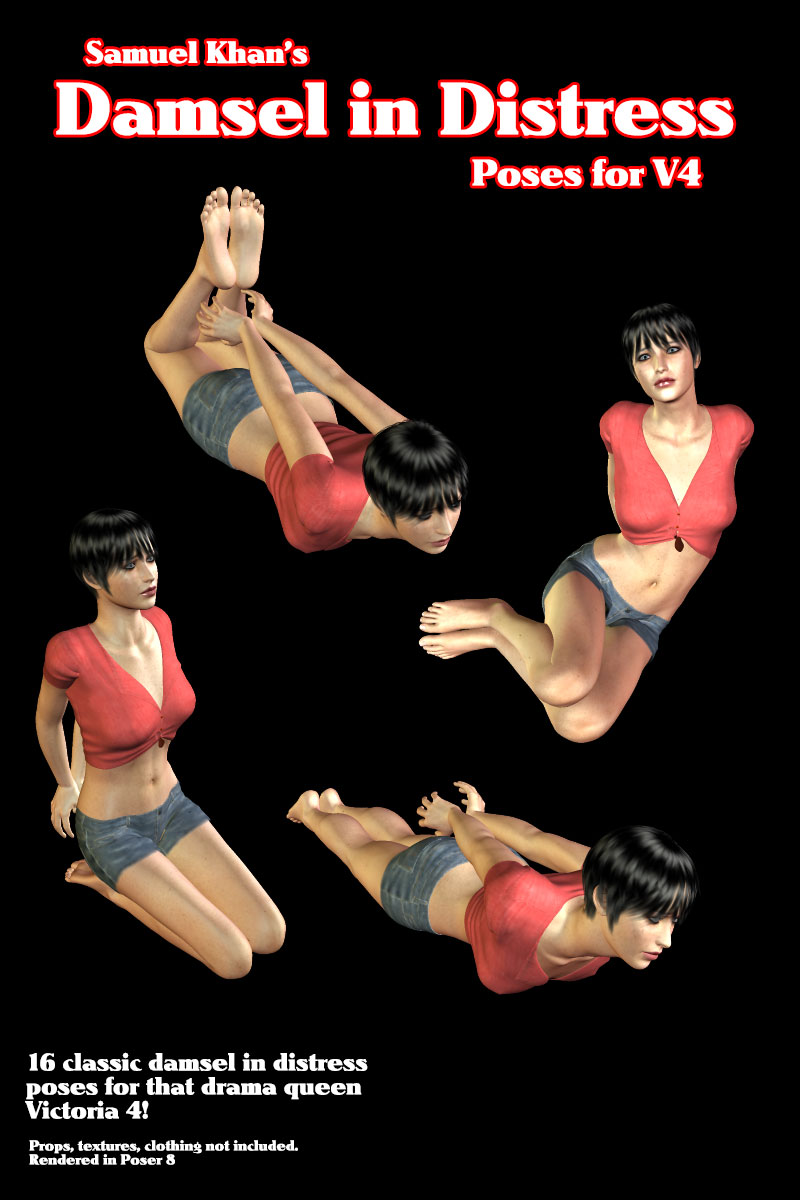 Damsel in Distress Poses for V4 by N/A