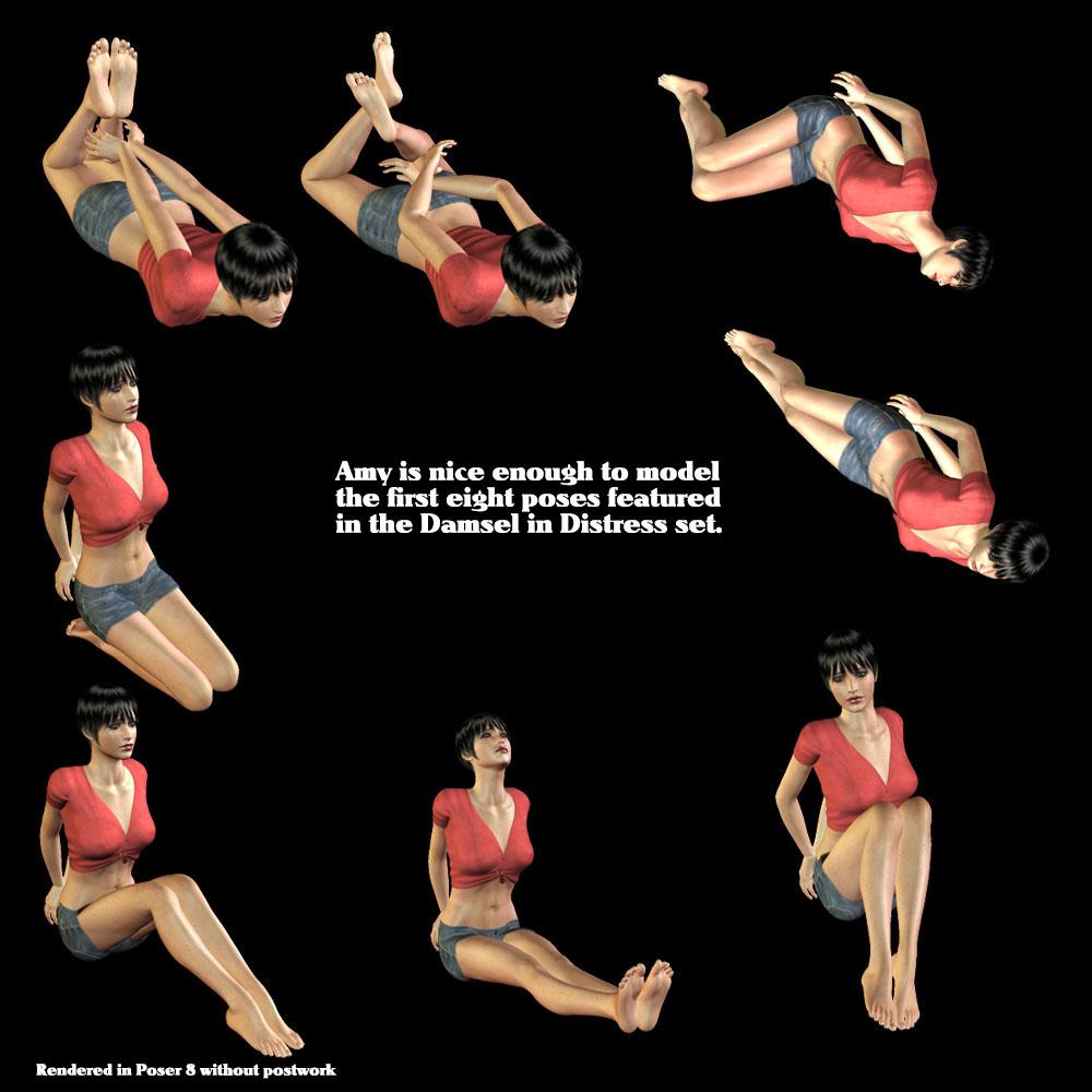 Damsel in Distress Poses for V4 by N/A