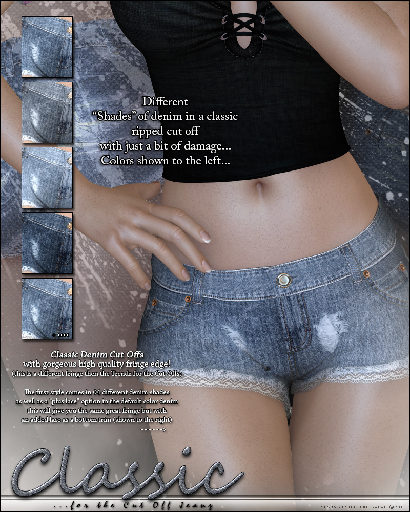 Classic Cut Off Jeanz by N/A
