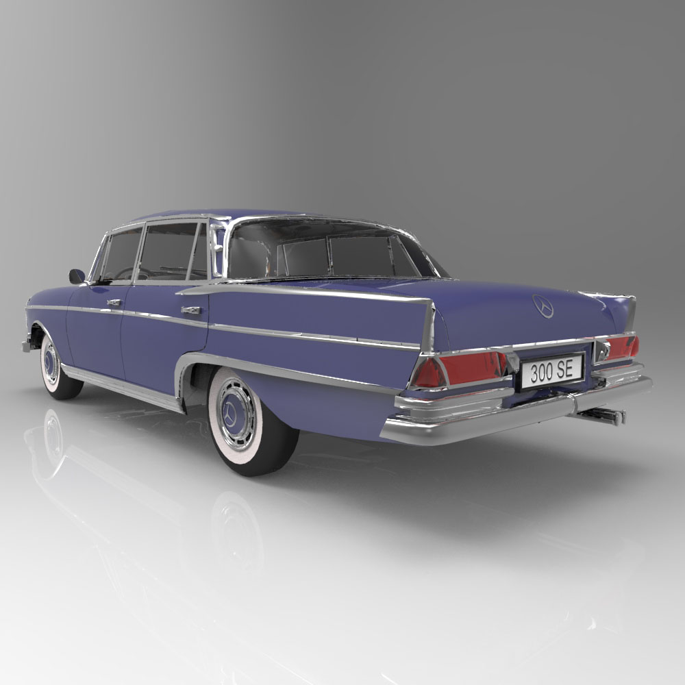 Mercedes 300 SE (for 3D Studio Max) by N/A