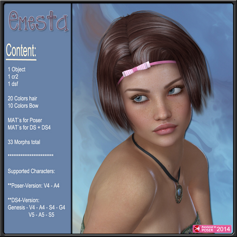 Emesta Hair for V4 and G1 by N/A