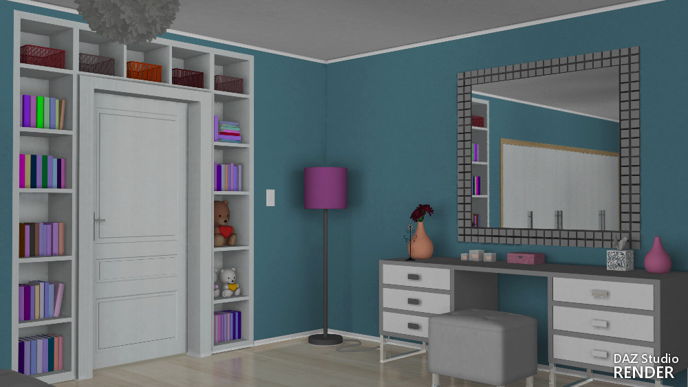 Teen Girls Bedroom by N/A