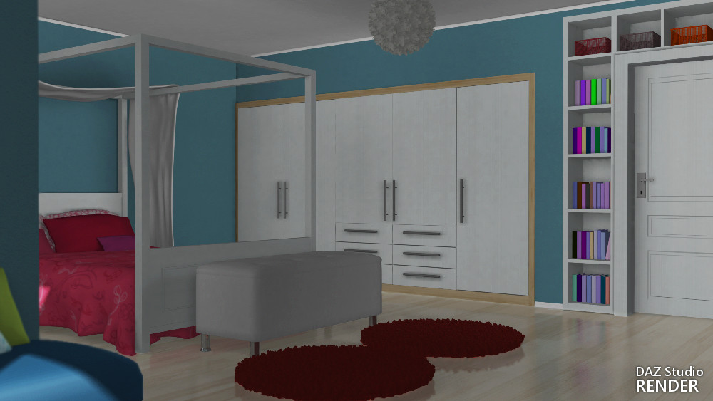 Teen Girls Bedroom by N/A
