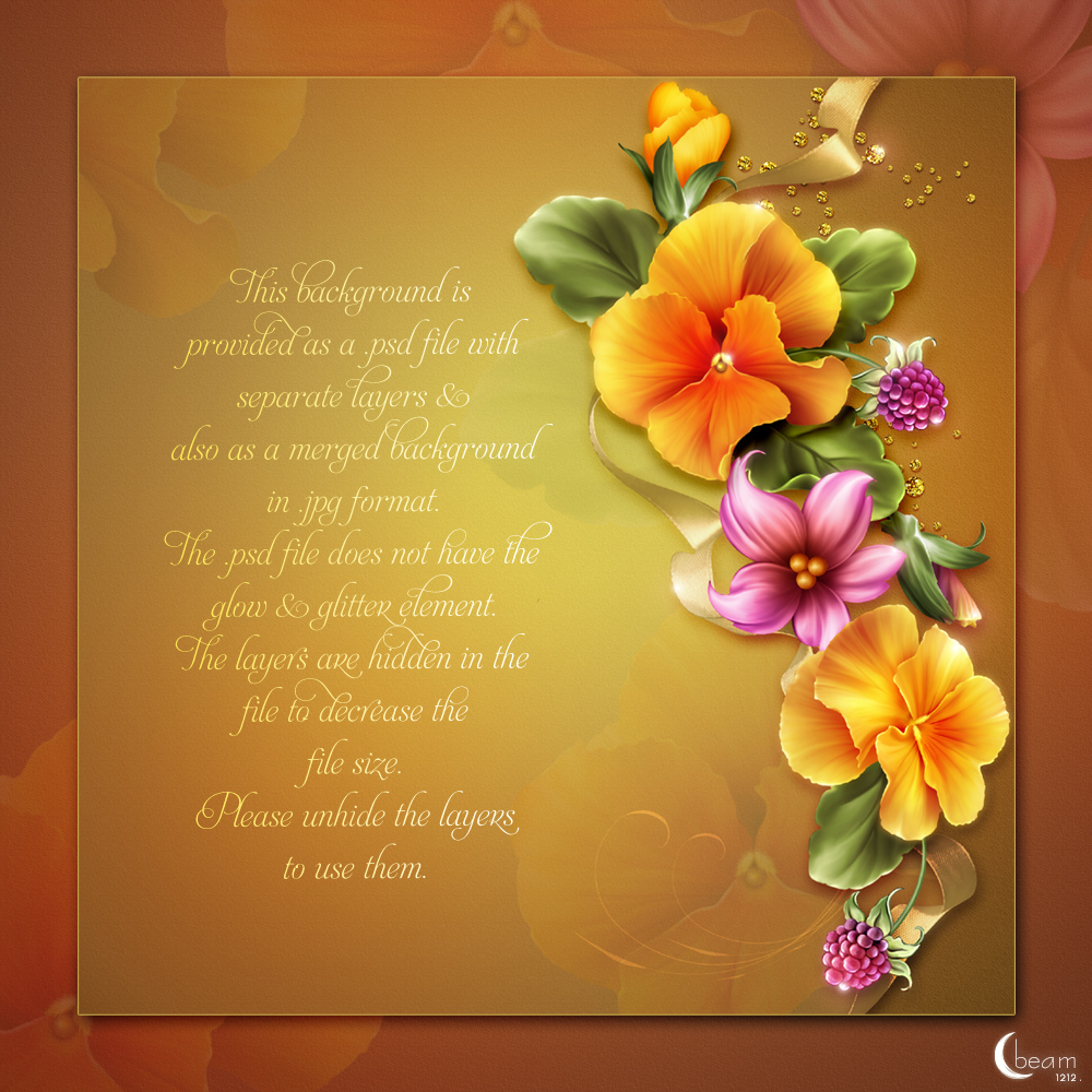 Moonbeam's Summer Pansies by N/A