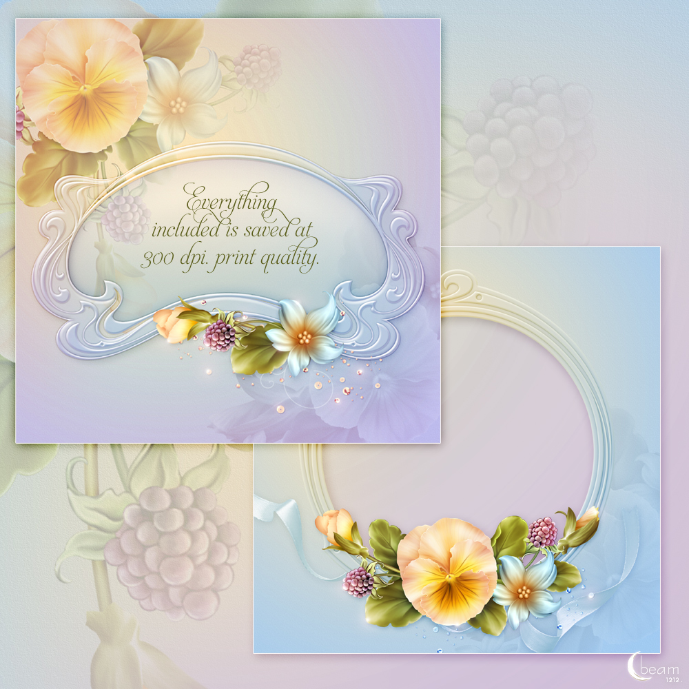 Moonbeam's Summer Pansies by N/A