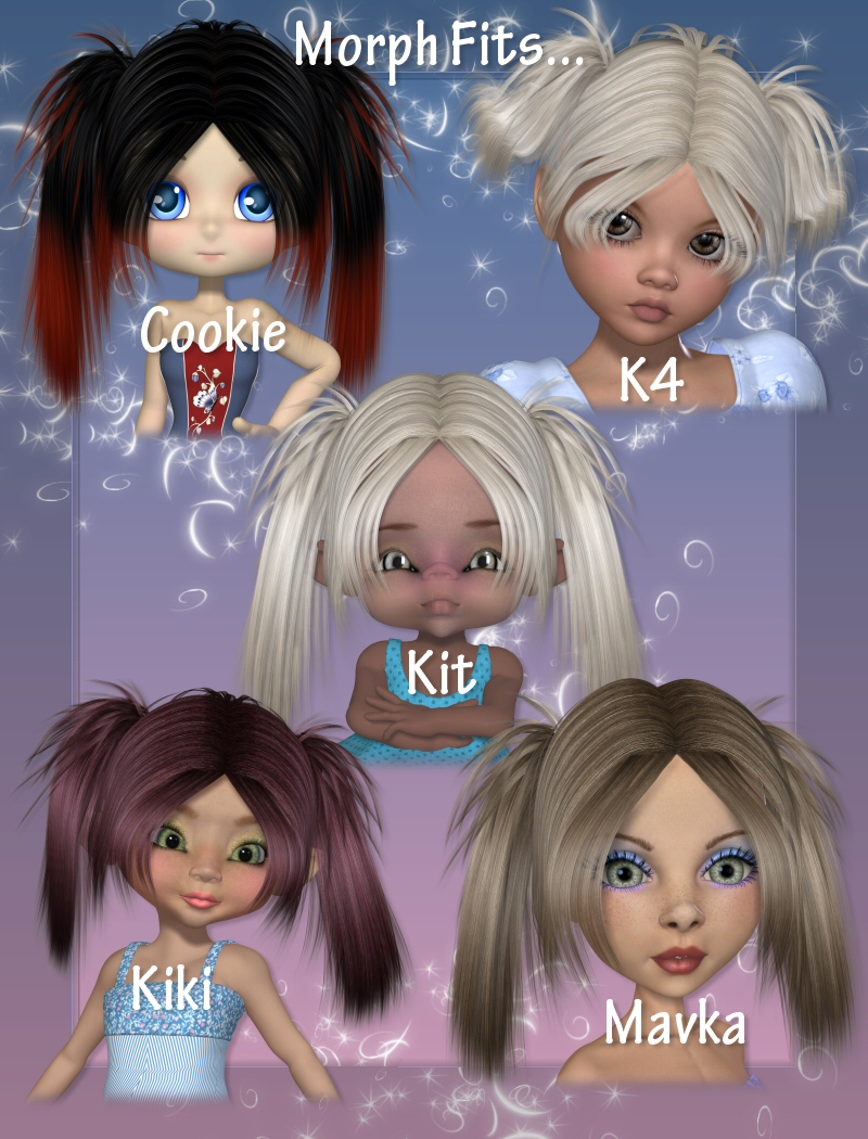 Toon Salon Hair Series-1 by N/A