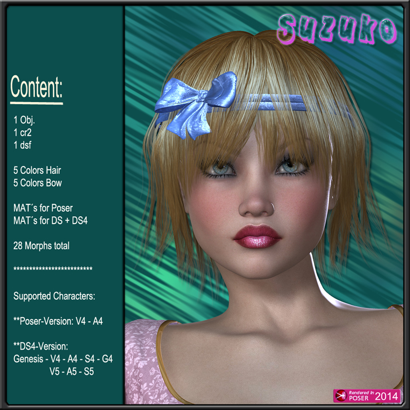 Suzuko Hair for V4 and G1 by N/A