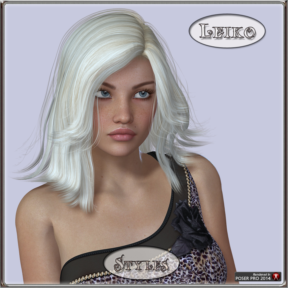 Leiko Hair for V4 and G1 by N/A
