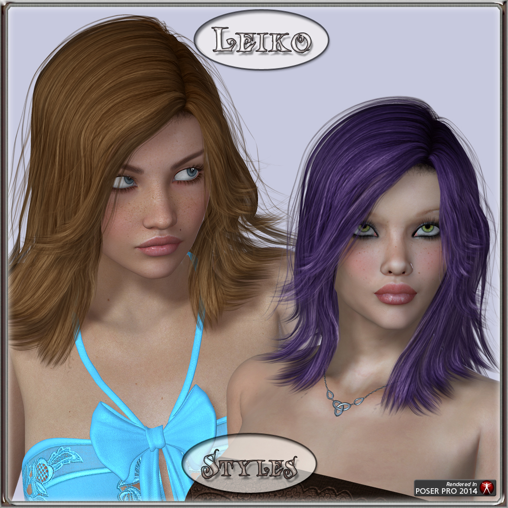 Leiko Hair for V4 and G1 by N/A