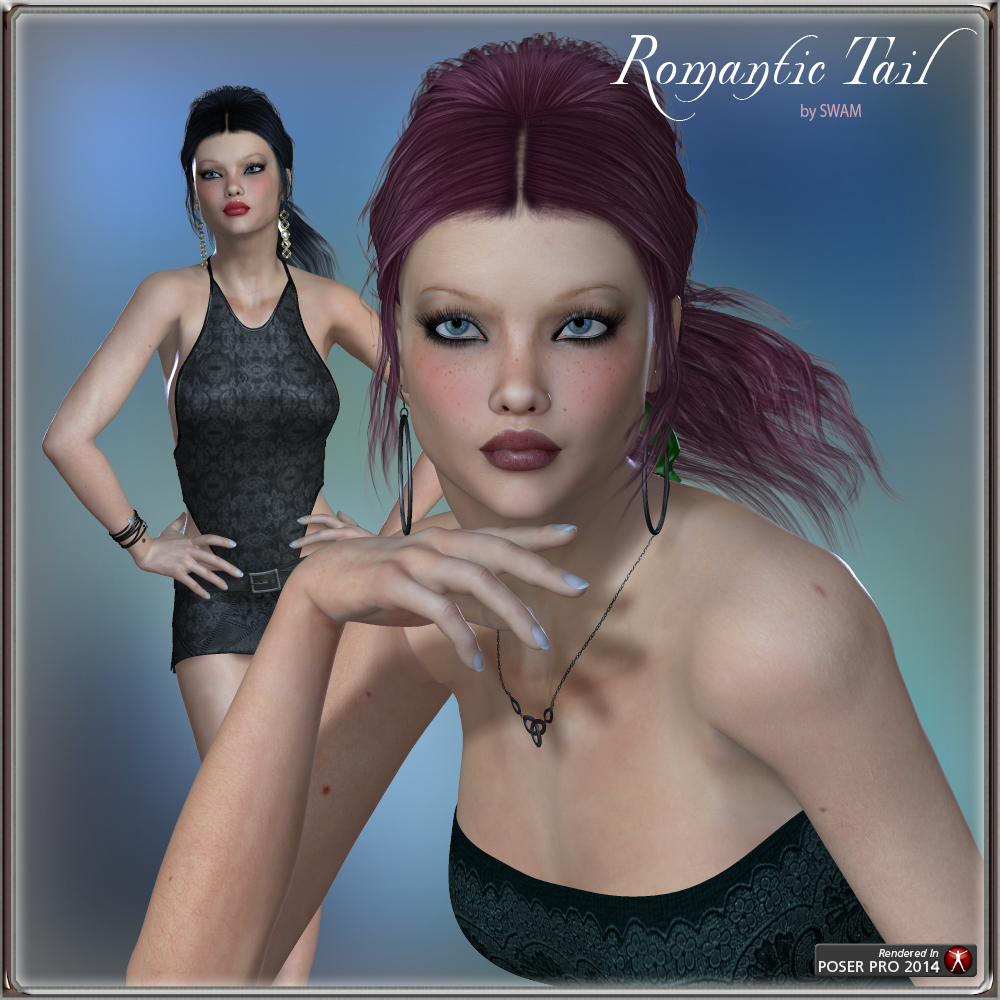 Romantic Tail Hair for V4 and G1 by N/A