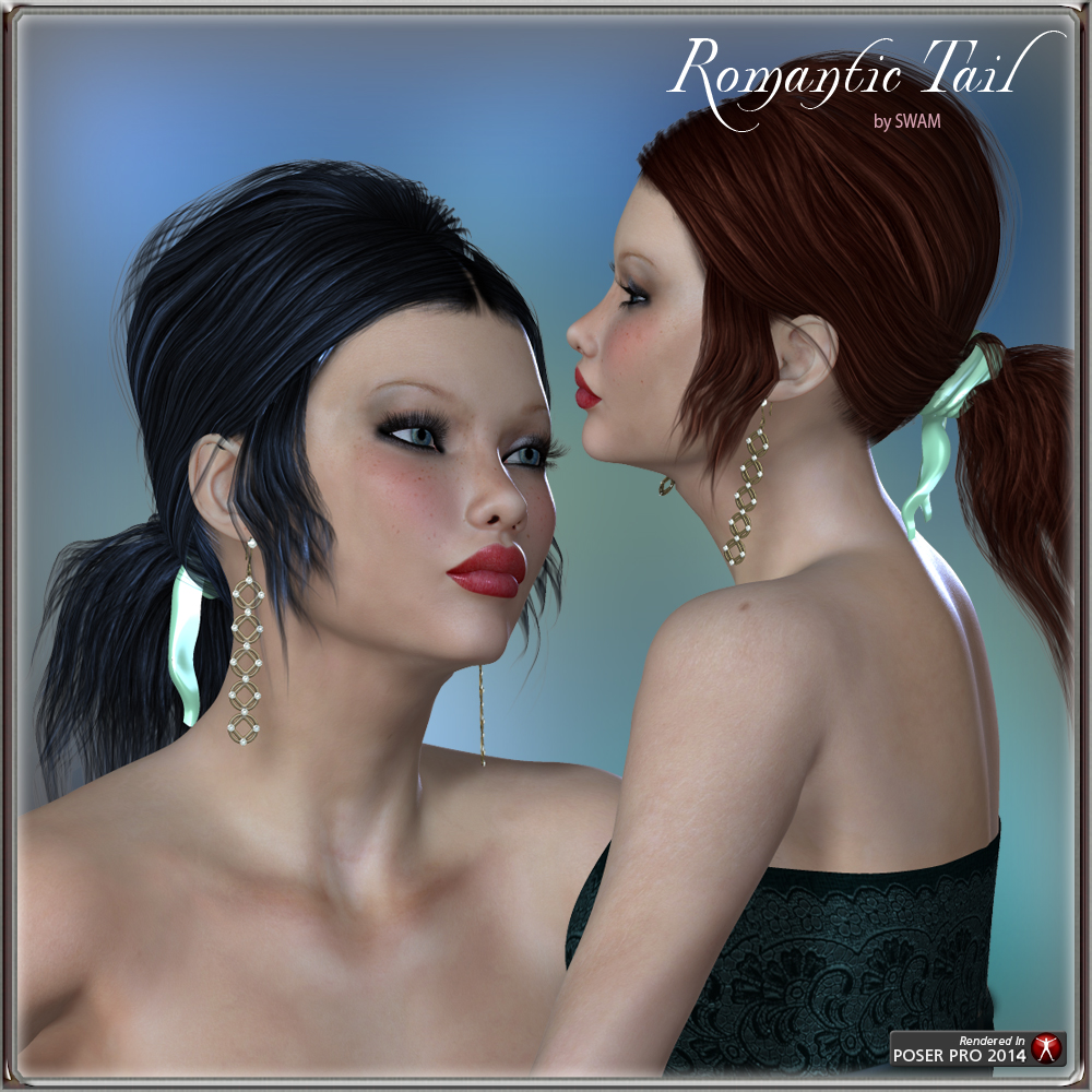 Romantic Tail Hair for V4 and G1 by N/A