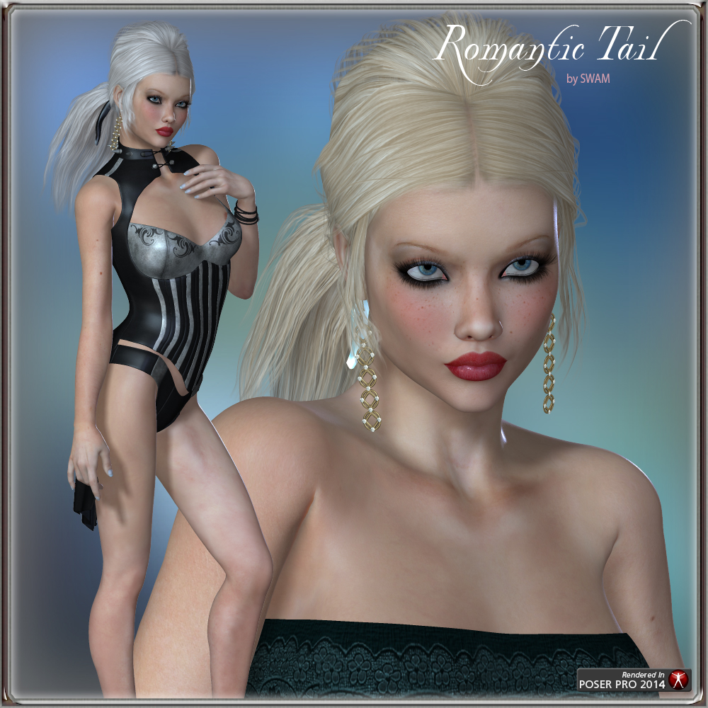 Romantic Tail Hair for V4 and G1 by N/A